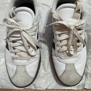 Adidas Womens VL Court 3 Sneaker White Black Grey Size 8